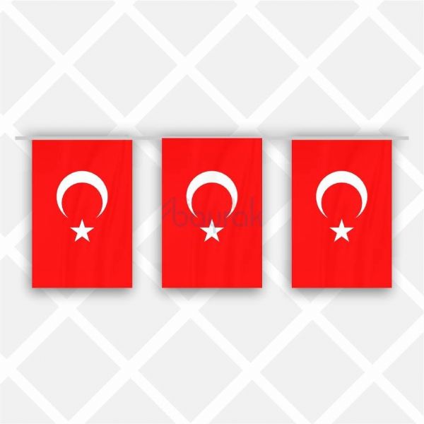 50x75 İpe Dizili Türk Bayrağı