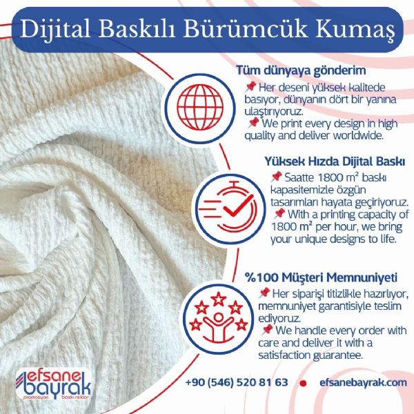 Impression sur tissu froncé