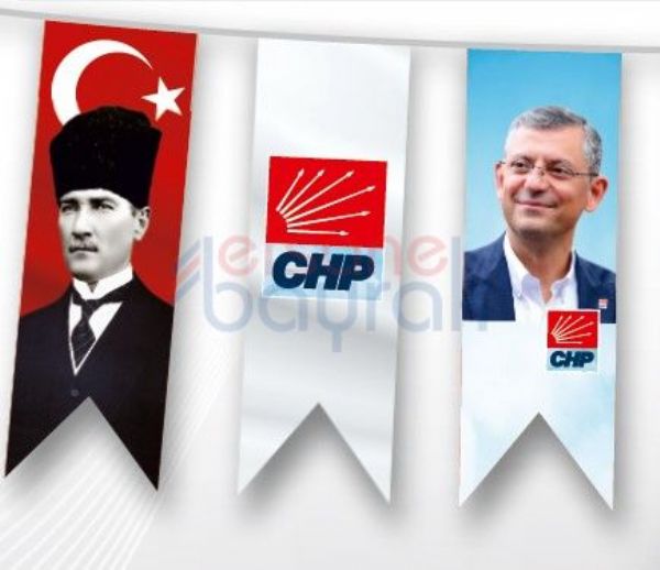 CHP İpe Dizili Bayraklar