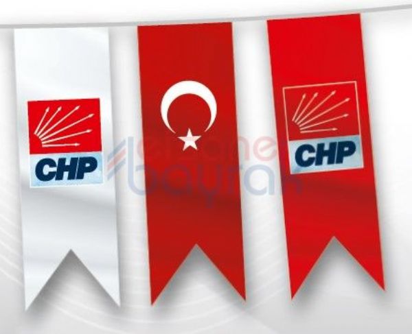 CHP İpe Dizili Bayraklar