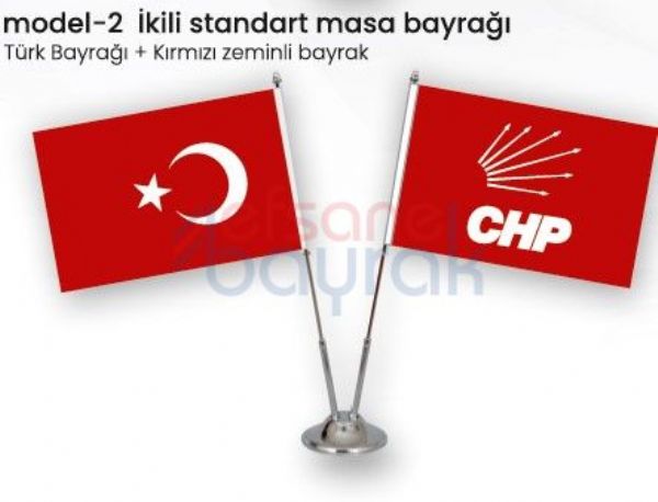 CHP Masa Bayrakları