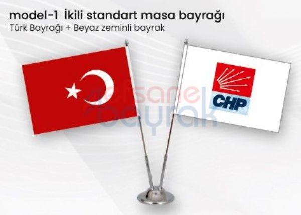 CHP Masa Bayrakları