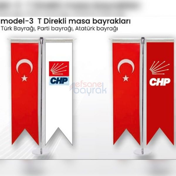 CHP Masa Bayrakları