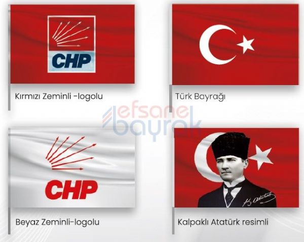 CHP Sopalı Bayrakları