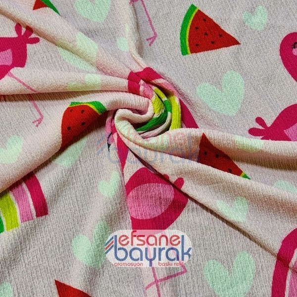 Çiçek Desenli Bürümcük Kumaş