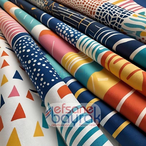 Geometrik Baskılı Bürümcük Kumaş