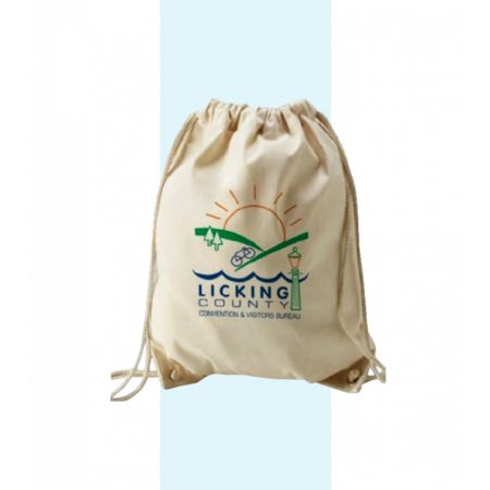 İp Büzgülü Ham Bez Sırt Çantası