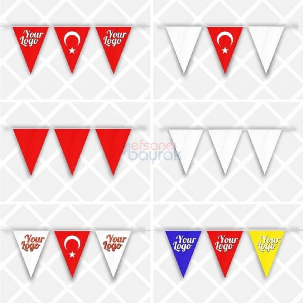 İpe Dizili Üçgen Bayrak