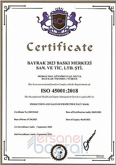 Our Quality Certificates | Efsane Bayrak