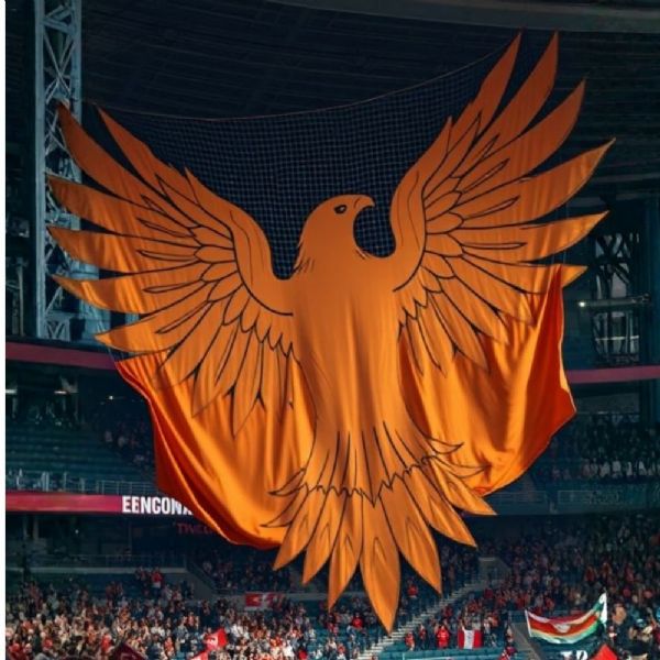 Drapeau de stade de chorégraphie