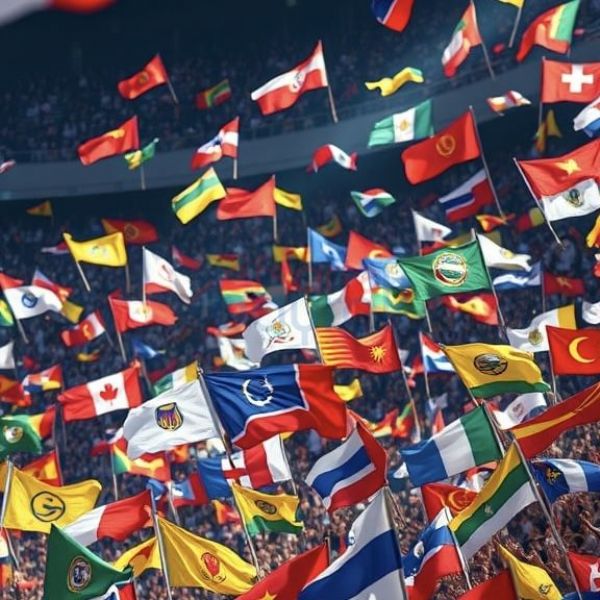 Fabrication de Drapeaux avec Poteau pour Supporters