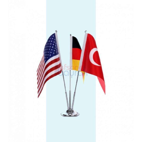 علم طاولة ثلاثي | Efsane Bayrak