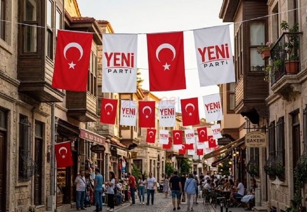 Yeni Parti İpe Dizili Bayraklar | Efsane Bayrak